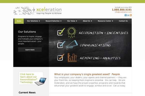 Nexus theme site design template sample