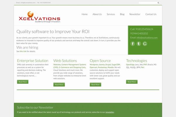 iCompany theme site design template sample