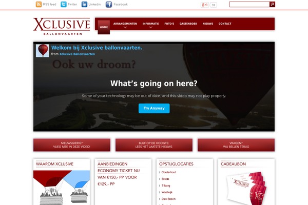 XClusive theme site design template sample