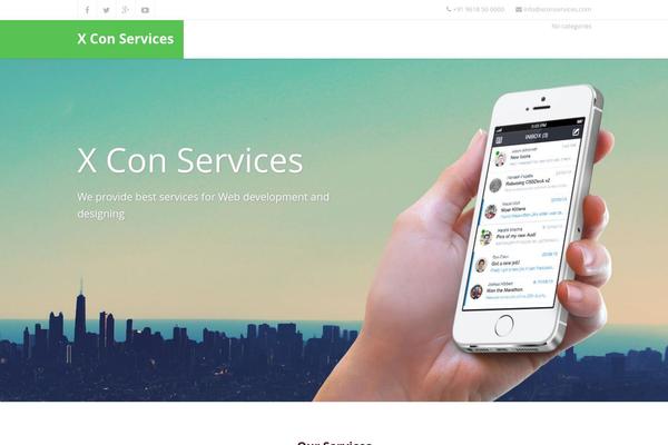 Corporate theme site design template sample