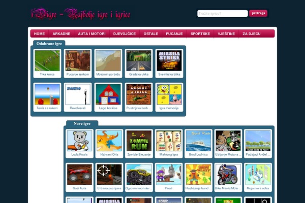 Wtb Game theme site design template sample
