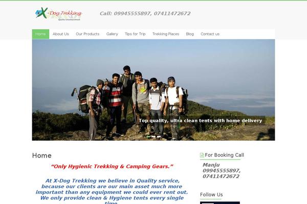 Accelerate theme site design template sample