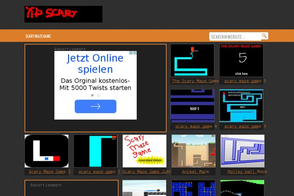 xdscarymazegame.com site used Game