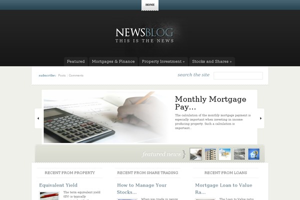 eNews theme site design template sample