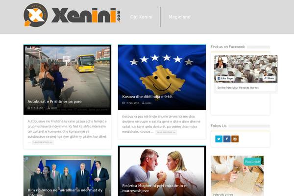 SevenMag theme site design template sample