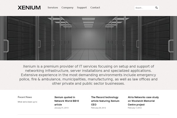 Whitelight theme site design template sample