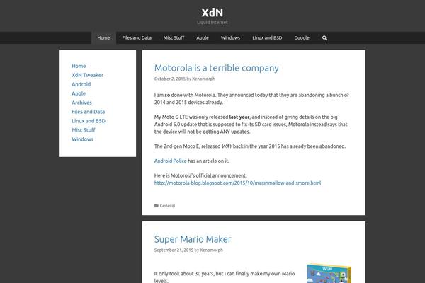 xenomorph.net site used Xdn-astra