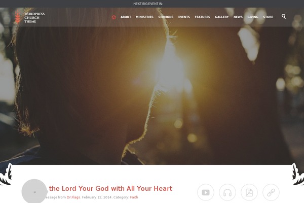 Church and Event theme site design template sample