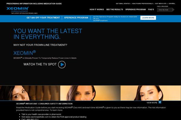 xeominaesthetic.com site used Xeomin2022