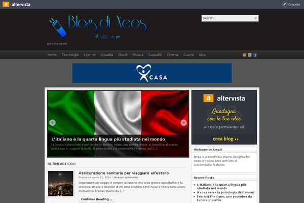 Arras WP theme theme site design template sample
