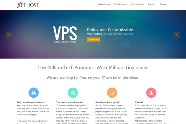 Hostme v2 theme site design template sample