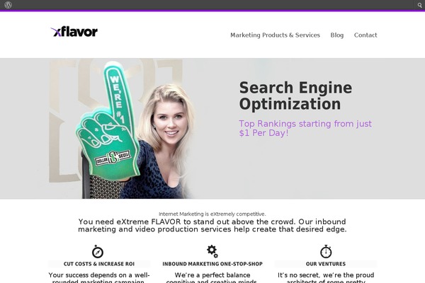 xflavor.com site used Extensio