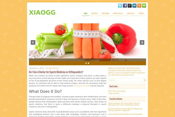 Dieting theme site design template sample