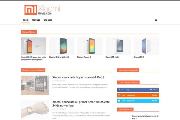 xiaomimovil.com site used Newspaper