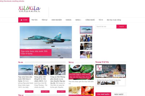 Glamour theme site design template sample