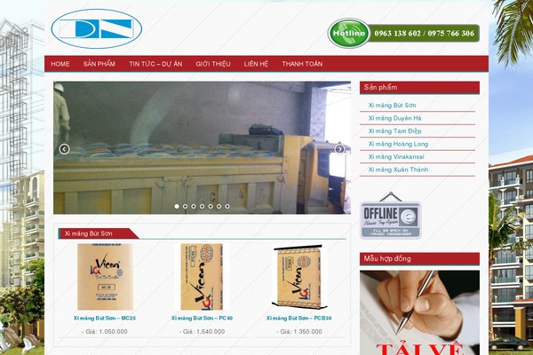 Site using Easing Slider plugin