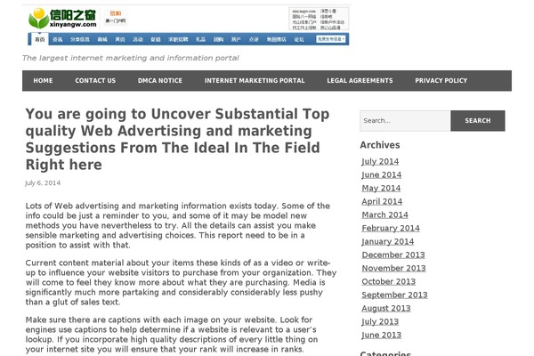 Minimize theme site design template sample