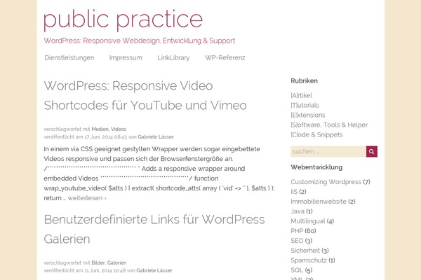 WordPress website example screenshot