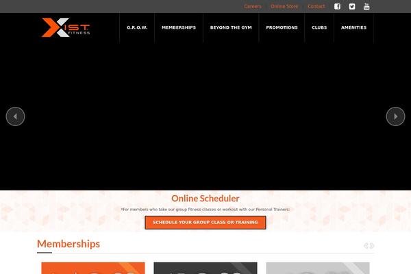 Gym theme site design template sample