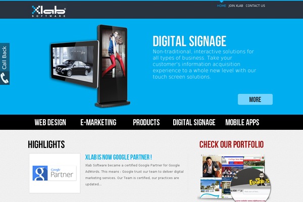 Site using Cool Timeline plugin