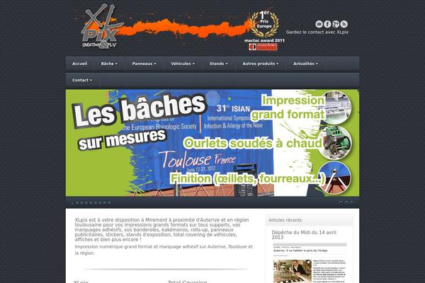 Akita theme site design template sample
