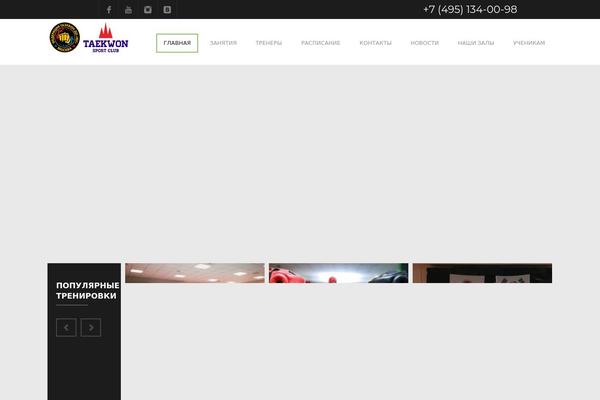 Fitness theme site design template sample