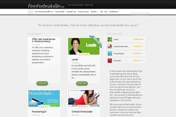 InReview theme site design template sample
