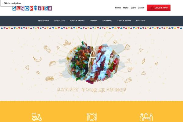 X Child theme site design template sample