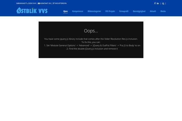 Site using Facebook Widget plugin