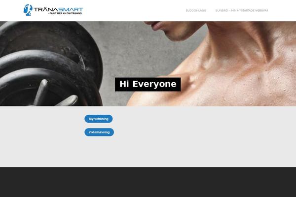 Fitness theme site design template sample