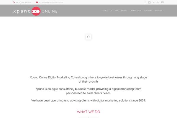 Opus theme site design template sample