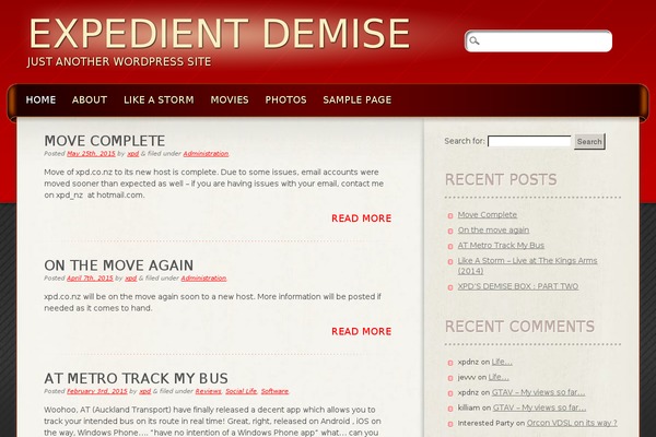 Yuki theme site design template sample