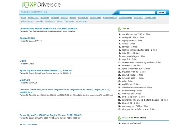 xpdrivers.de site used Xpd