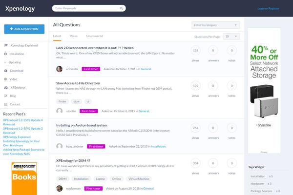 Site using Easy Table of Contents plugin