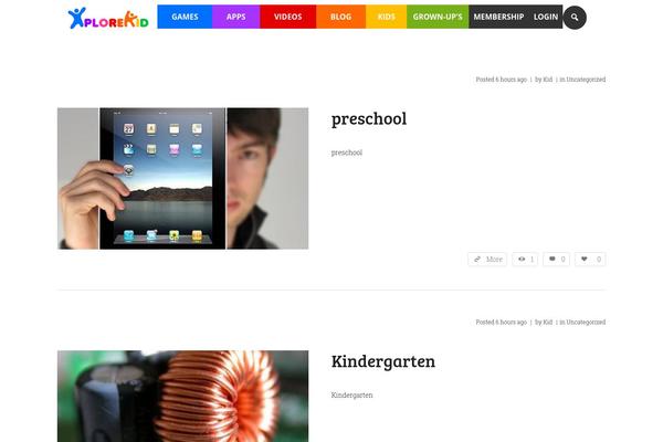 kinder-child theme websites examples