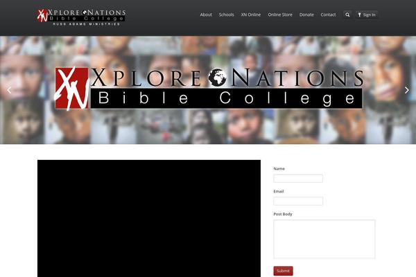 Academy theme site design template sample