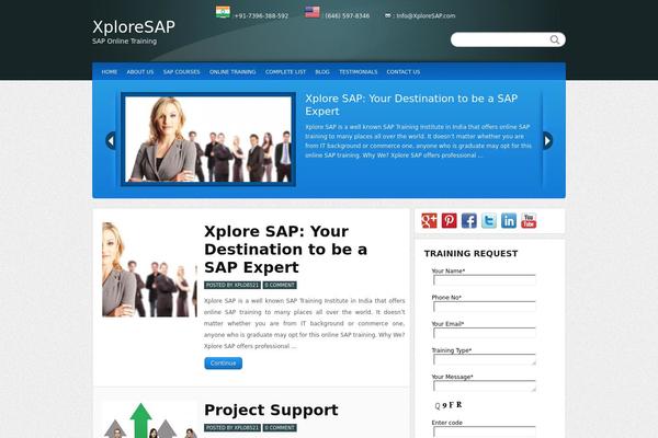 Calypso theme site design template sample