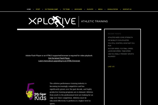 xplosiveathletictraining.com site used Personalize