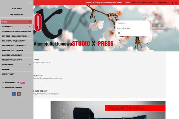 Porto theme site design template sample