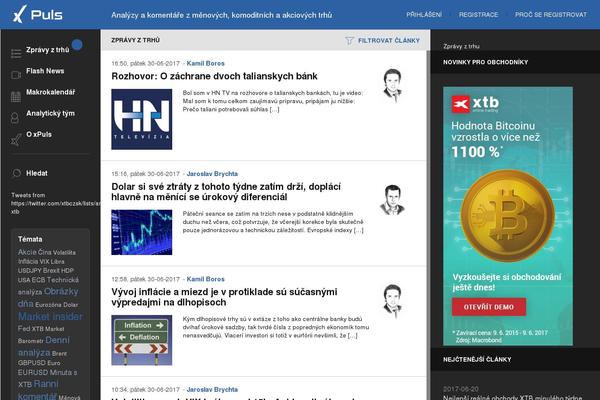 xpuls.cz site used Moina-wp