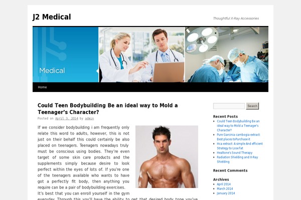 Twenty Fourteen theme site design template sample