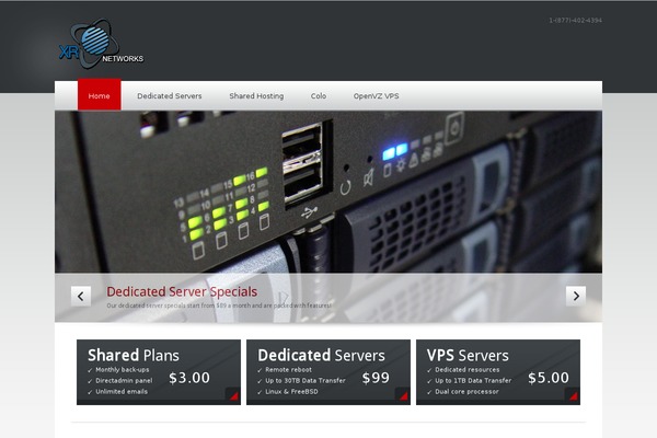 QuickHost theme site design template sample