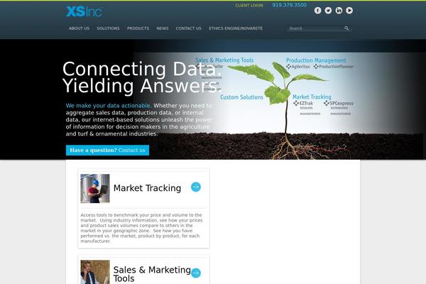 Xs theme site design template sample