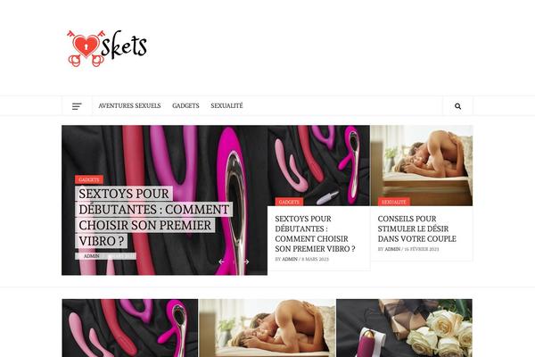 xskets.fr site used Daily Magazine