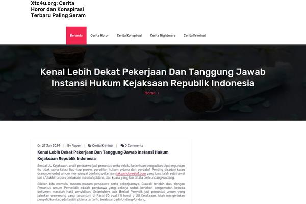 Hantus theme site design template sample