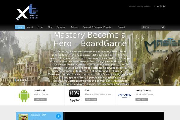 Gameszone theme site design template sample