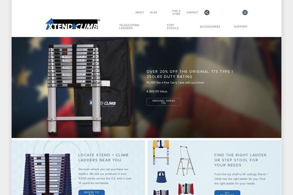 Xtend theme site design template sample