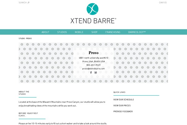 Xtend theme site design template sample