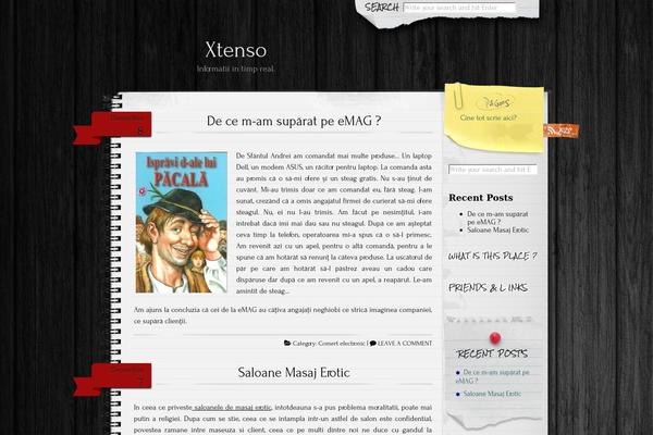 Enigma theme site design template sample