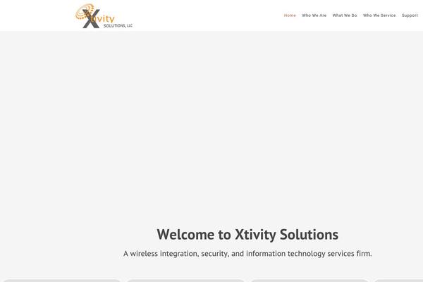 Zad theme site design template sample